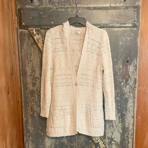 Lands End Hoodie Cardigan. Women’s Large.